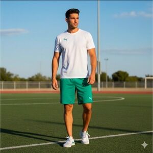 Puma Team Goal 23 Knit Shorts Green Mens XL‎ Soccer Athletic Performance New